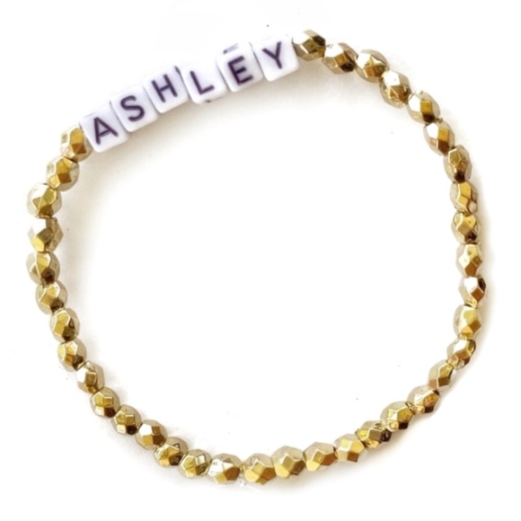 Ashely Personalized  Beaded Bracelets - Picture 1 of 8